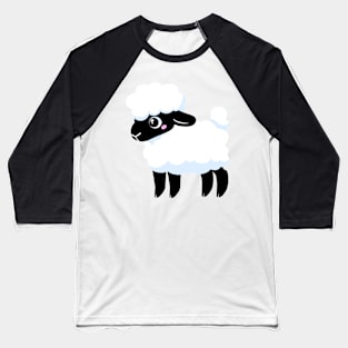 Simple Fluffy Lamb 1 Baseball T-Shirt